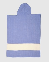 Tolu Australia - Adult Hooded Beach Towel in King Blue – Quick-Dry Swim Poncho for Swimming & Surfing