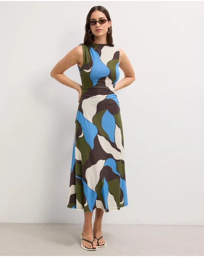 The Fated - Jasmine Mesh Midi Dress