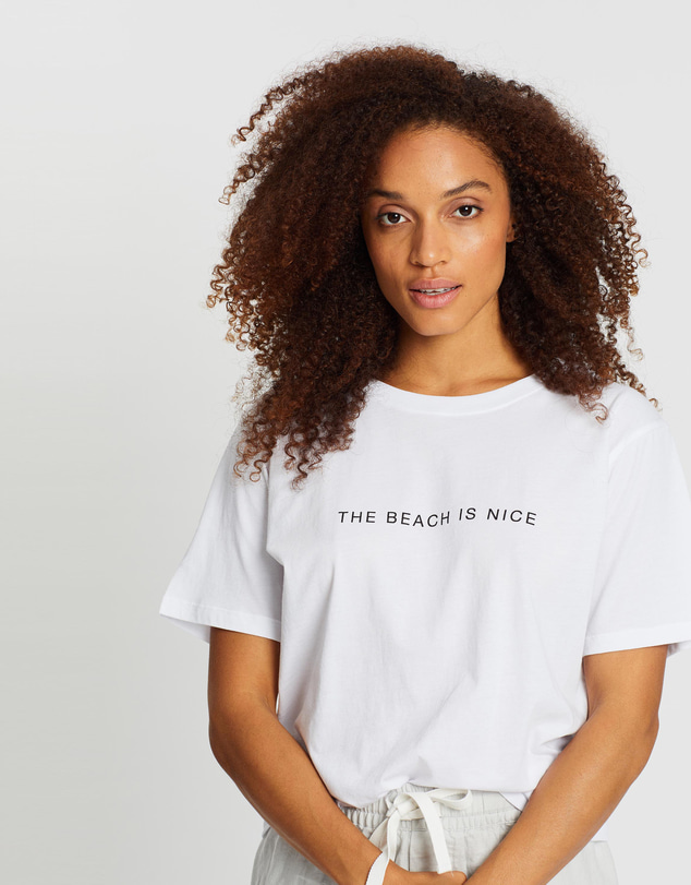 Assembly Label - The Beach Is Nice Tee