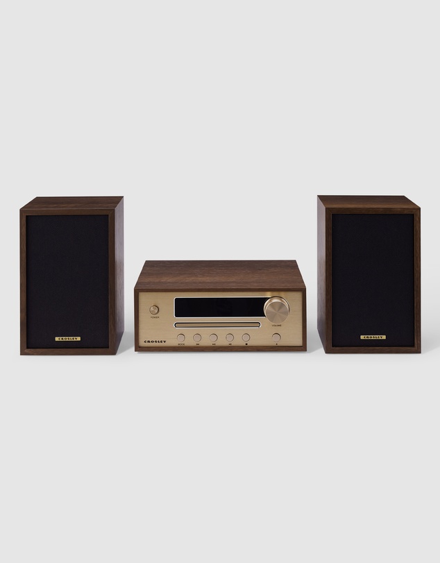 Crosley - Crosley Parker Radio CD Player - Walnut