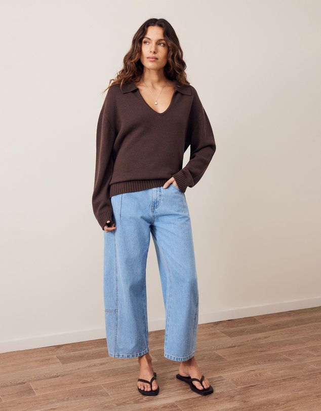 Ceres Life - Eliza Collared Knit
