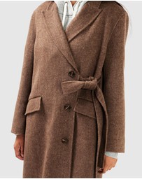 Belle & Bloom - Right There Side Tie Coat - Iconic Exclusive