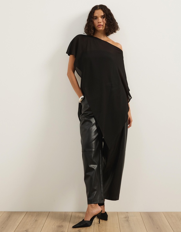 Atmos&Here - Molly Sheer Chiffon Poncho With Cami Top