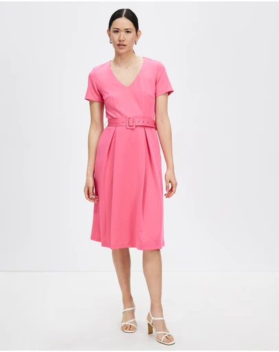 Pink Ruby - Spring Racer Aline Dress