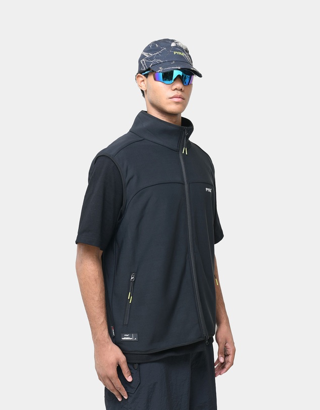 PYRA - SOFT SHELL VEST - BLACK
