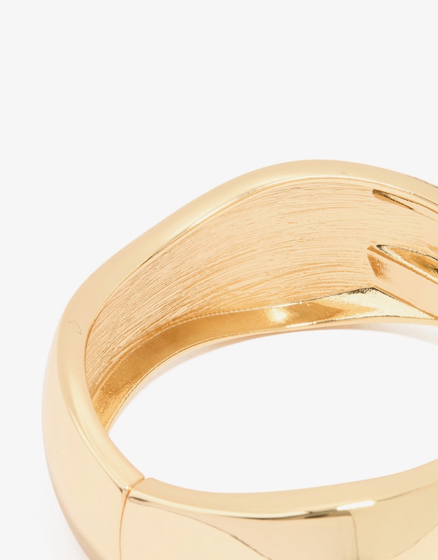Lovisa - Gold Plated Chunky Hinged Molten Bangle