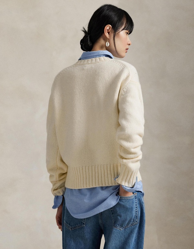 Polo Ralph Lauren - P-Logo Wool-Blend Crewneck Sweater - ICONIC EXCLUSIVE