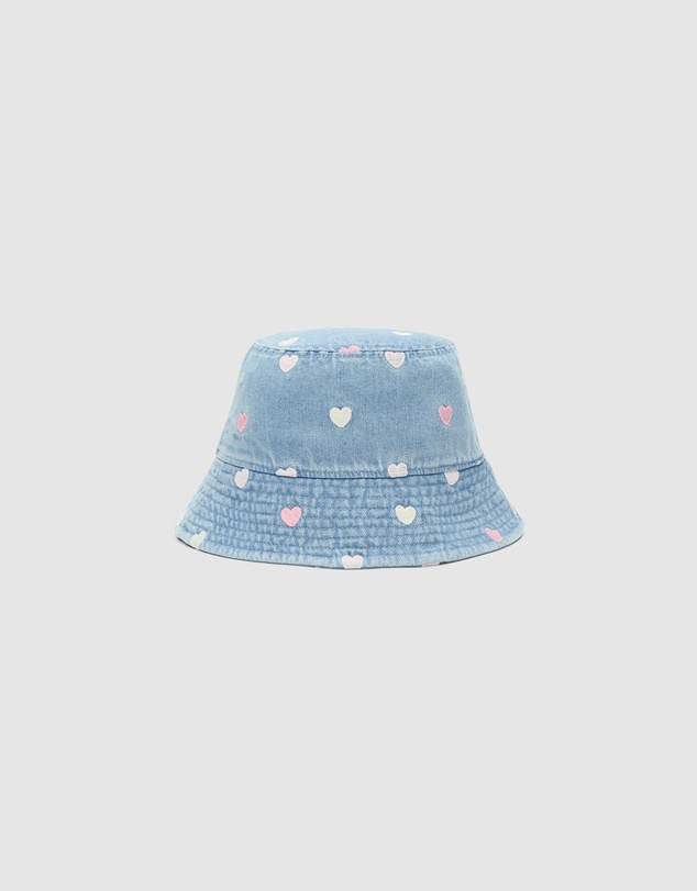 Seed Heritage - Chambray Heart Bucket Hat