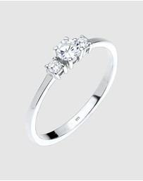 Elli Jewelry - Ring Zirconia 925 Sterling Silver