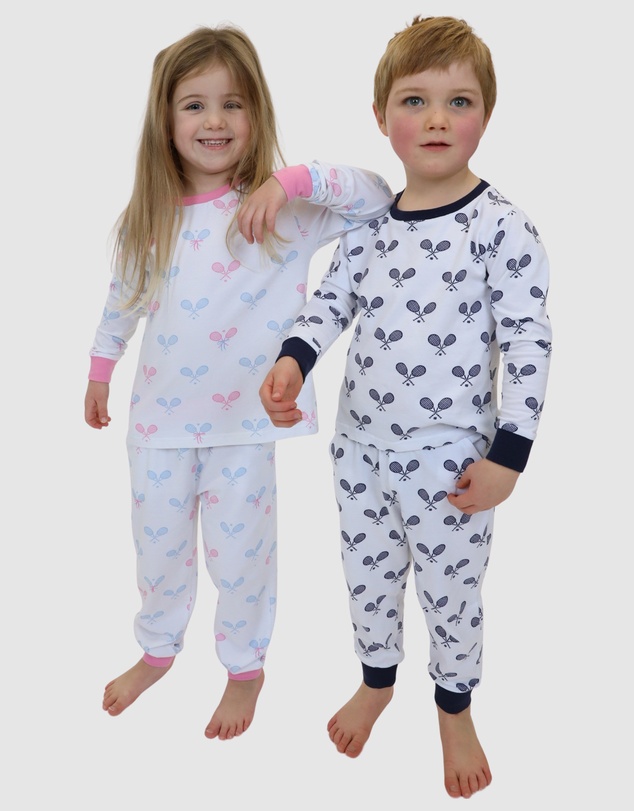 Sant And Abel - Kids Tennis Bows Long PJ Set