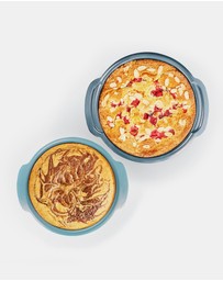 Joseph Joseph - Nest™ Bake Set of 2 Non-Stick Round Cake Tins with Easy-Pull Handles