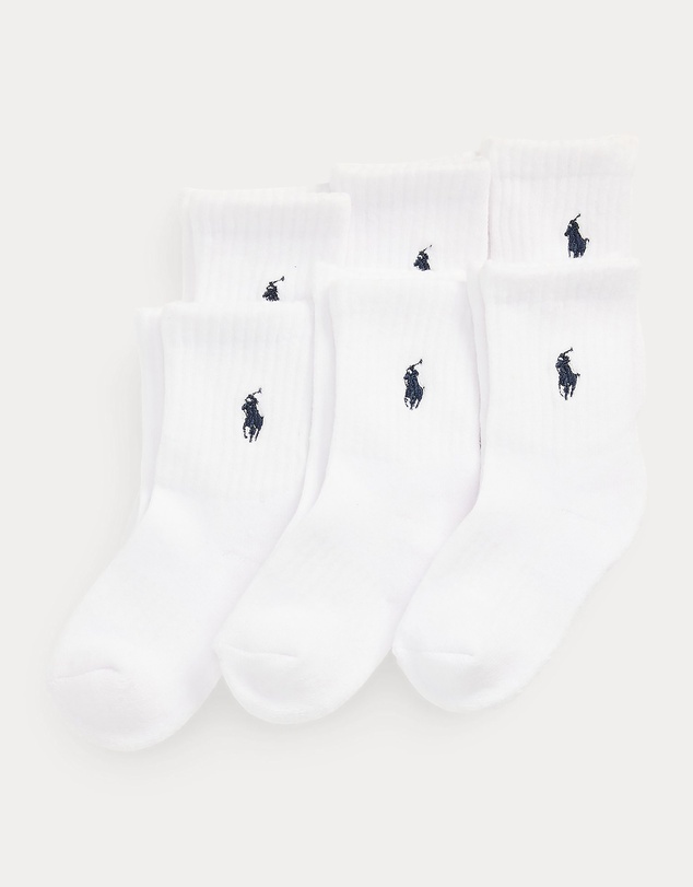 Polo Ralph Lauren - Athletic Crew Socks 6-Pack - Kids