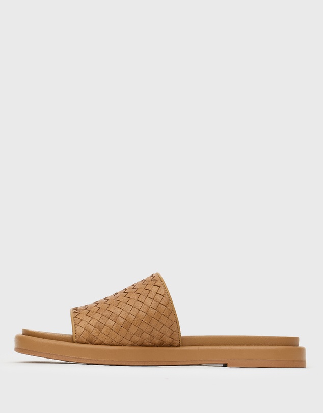 Betts - Bobbie Leather Woven Slides