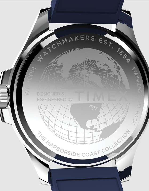 TIMEX - Harborside Coast 44mm Synthetic Rubber Strap Watch