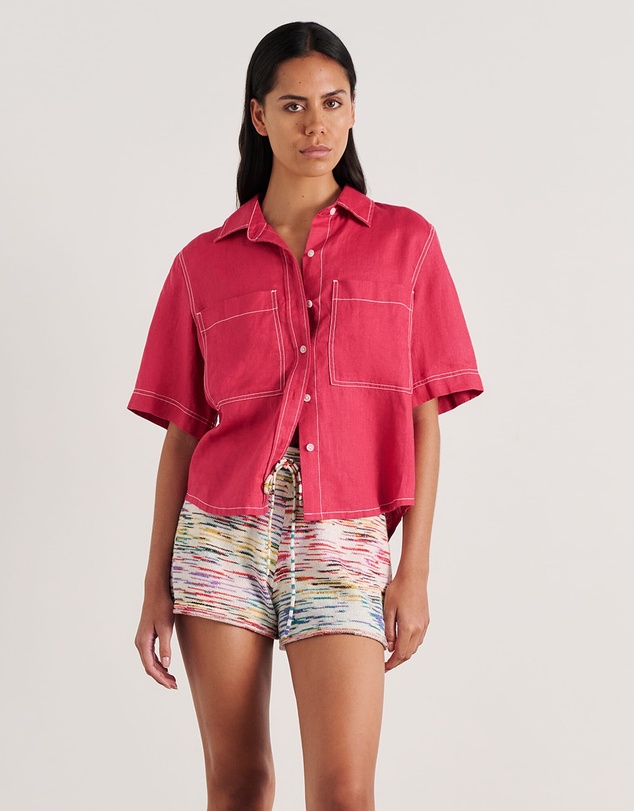 Jag - Gigi Linen Short Sleeve Shirt