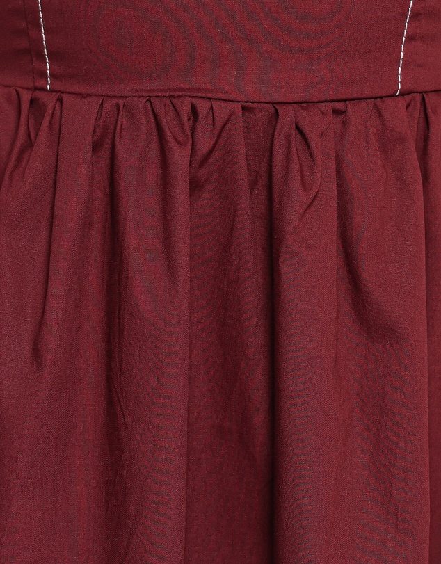 Petal & Pup - Lyanna Strapless Midi Dress - Cherry