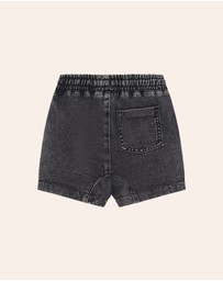 Huxbaby - Denim Knit Gusset Shorts - Babies-Kids