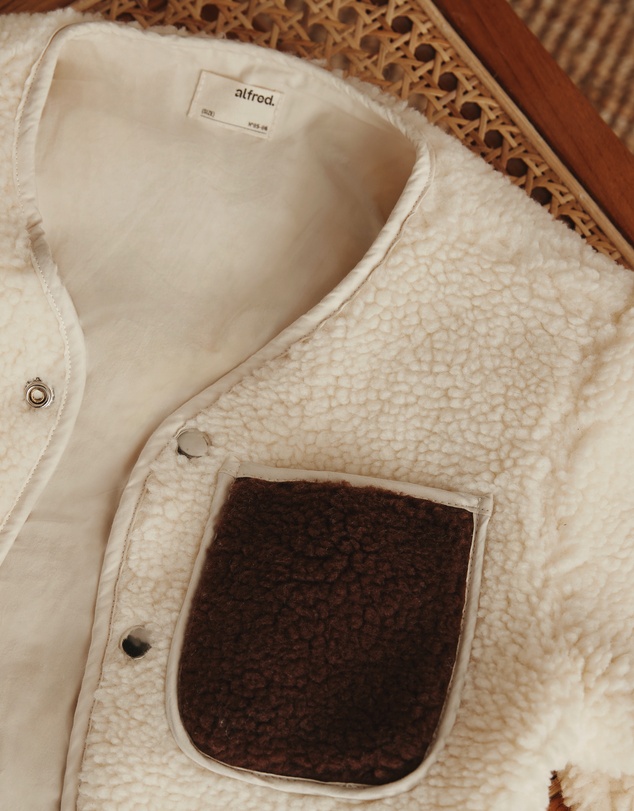 Alfred - Margot Shearling Jacket I Natural
