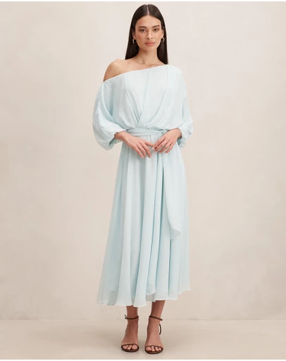Forever New - Samantha Tipped Draped Midi Dress