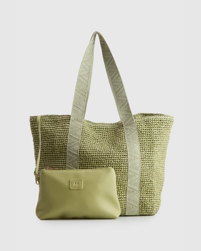 AYA - Fallon Large Straw Tote Bag