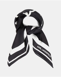 Karl Lagerfeld - Ikon Signature Silk Scarf