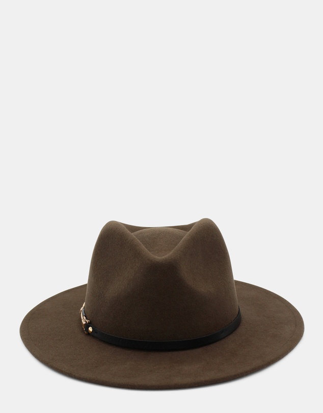 Morgan & Taylor - Soraya Wool Fedora in Brown