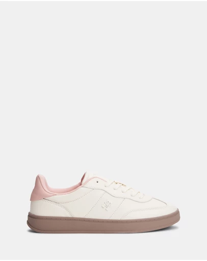 Tommy Hilfiger - Leather Monogram Court Trainers - Women's