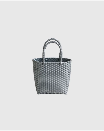 Mimmi Terra - Woven Micro Tote Argento