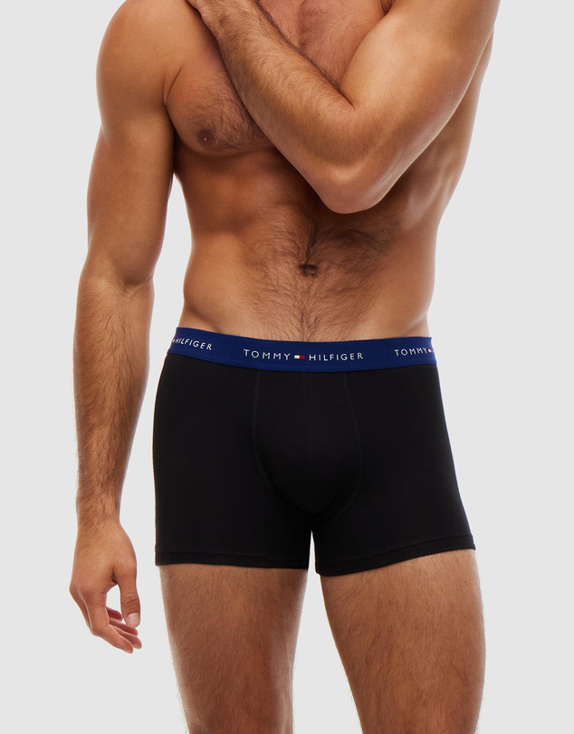 Tommy Hilfiger - 3-Pack Signature Logo Contrast Waistband Trunks