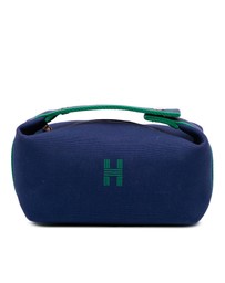 Pre-Loved by Azura Reborn - Pre-Loved hermes Fabric Zip-Top Carry Pouch Everyday Essential Storage Container Travel Organizer