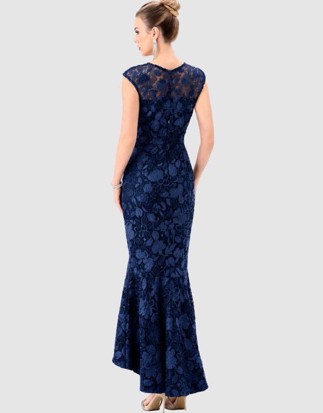 Bariano - Freida Lace Hi Lo Dress