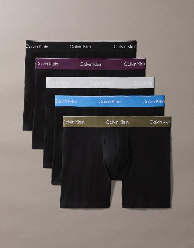 Calvin Klein - 5-Pack Icon Cotton Stretch Boxer Briefs