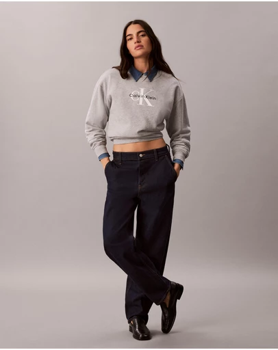 Calvin Klein Jeans - Monologo French Terry Relaxed Sweatshirt