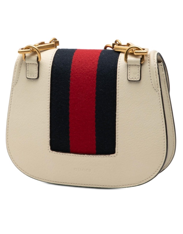 Gucci - Pre-Loved Small Calfskin Web Linea Butterfly Totem Crossbody