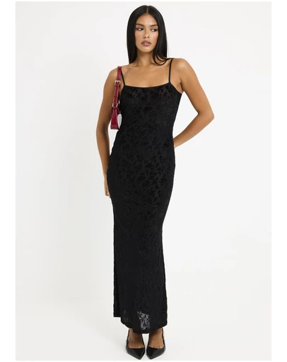 Alice In The Eve - Devon Burn Out Slip Maxi Dress