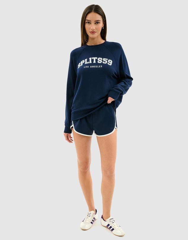 Splits59 - Andie Oversized Fleece Varsity Graphic Sweatshirt