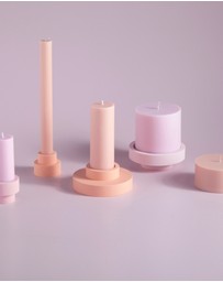 porter green - flipp sml silicone unbreakable candle holder set