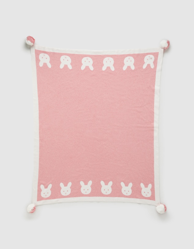 Purebaby - Border Pom Pom Blanket-Babies