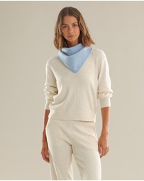 Morgan & Taylor - Katrina Triangle Scarf in Blue