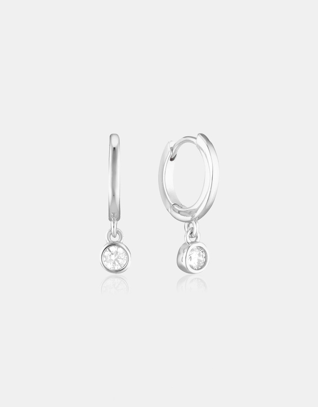 The Silver Collective - Verity Drop Earrings Silver