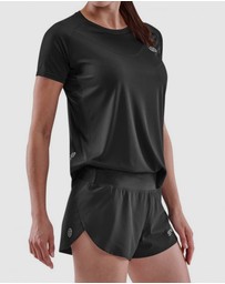 SKINS - SKINS Women's Series-3 Activewear Short Sleeve Top Black