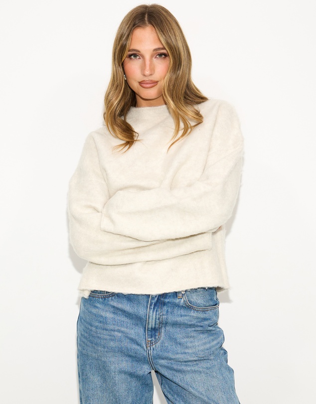 Dazie - Talia Fluffy Knit Jumper
