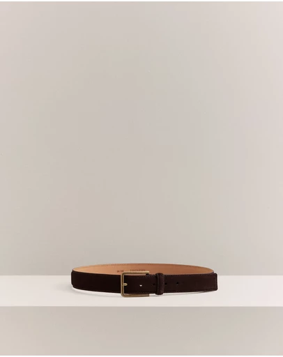 Trenery - Mica Suede Belt in Coffee Bean