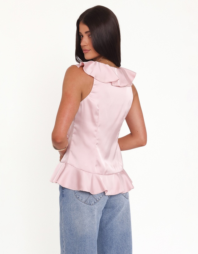 Petal & Pup - Orelia Ruffle Front Top - Pink