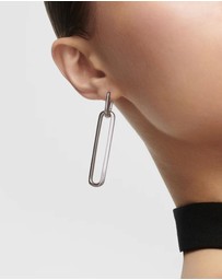 PDPAOLA - Rodeo Drop Silver Earrings