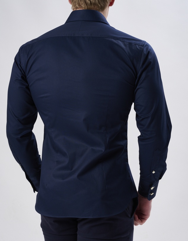 3 Wise Men - 3 Wise Men Sisa Navy Blue Shirt