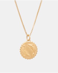 Rachel Jackson - Zodiac Art Coin Necklace Pisces