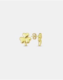 Zoe Olivia - 9K Gold Clover Stud Earrings