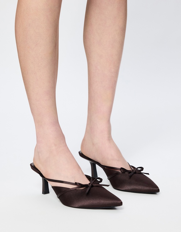 Atmos&Here - Talara Satin Bow Heels