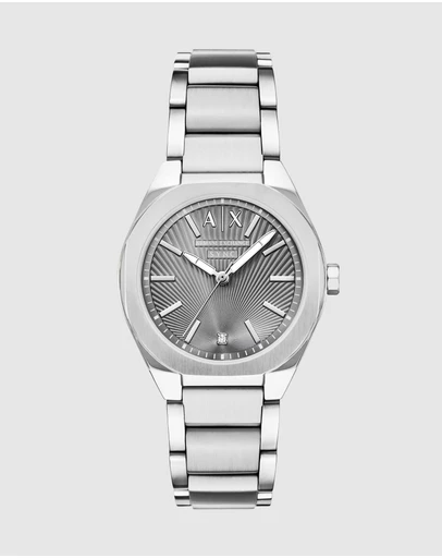 Armani Exchange - Silver Tone Analogue Watch